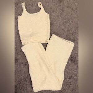 SKIMS Cream Cozy Set Tank and Pants